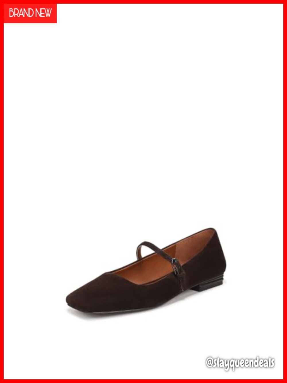 Mary Jane Flats Faux Patent Leather Adjustable Buckle Comfort